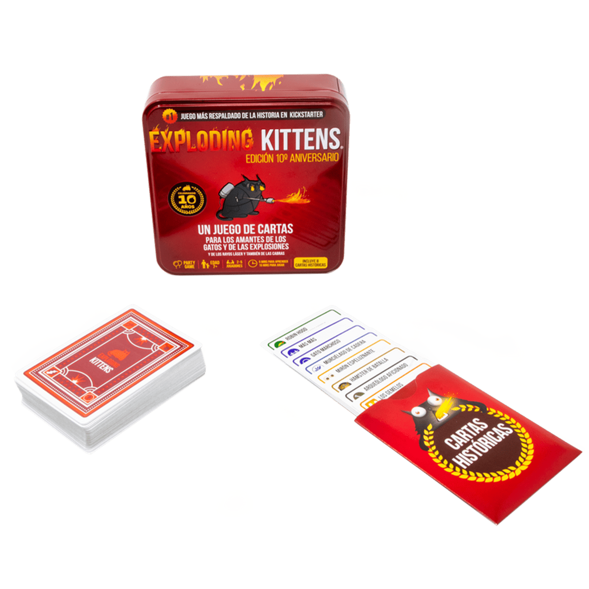 Exploding Kittens: Edición 10º Aniversario - Juegos de mesa - Adani Store