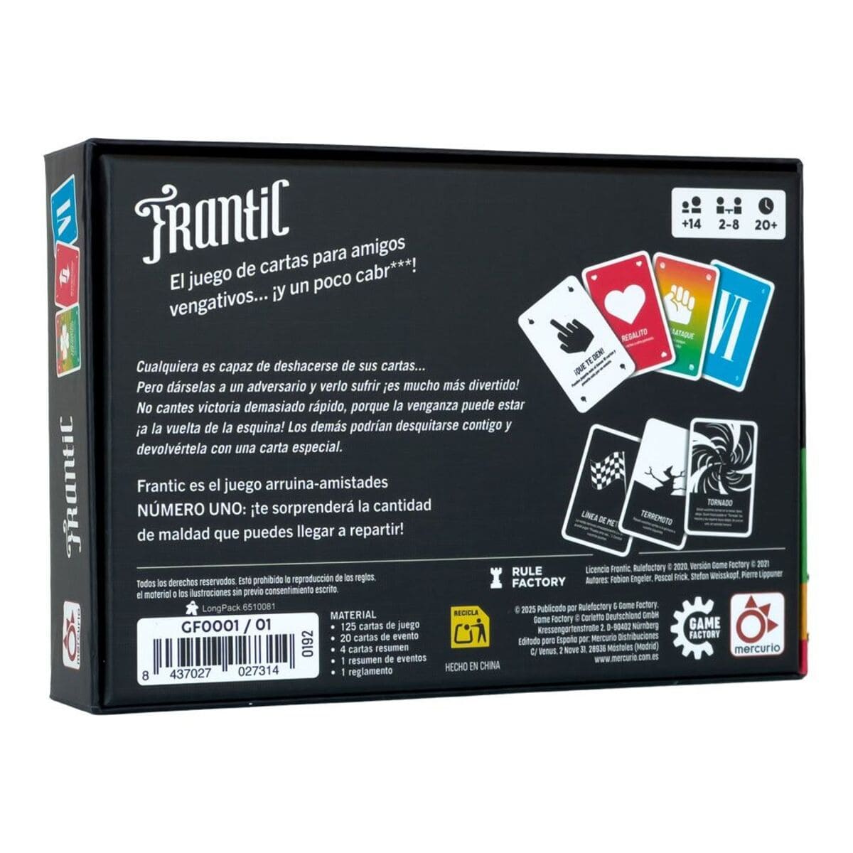 Frantic - Juegos de mesa - Adani Store