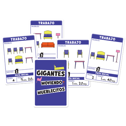 Gigantes moviendo mueblecitos - Juegos de mesa - Adani Store