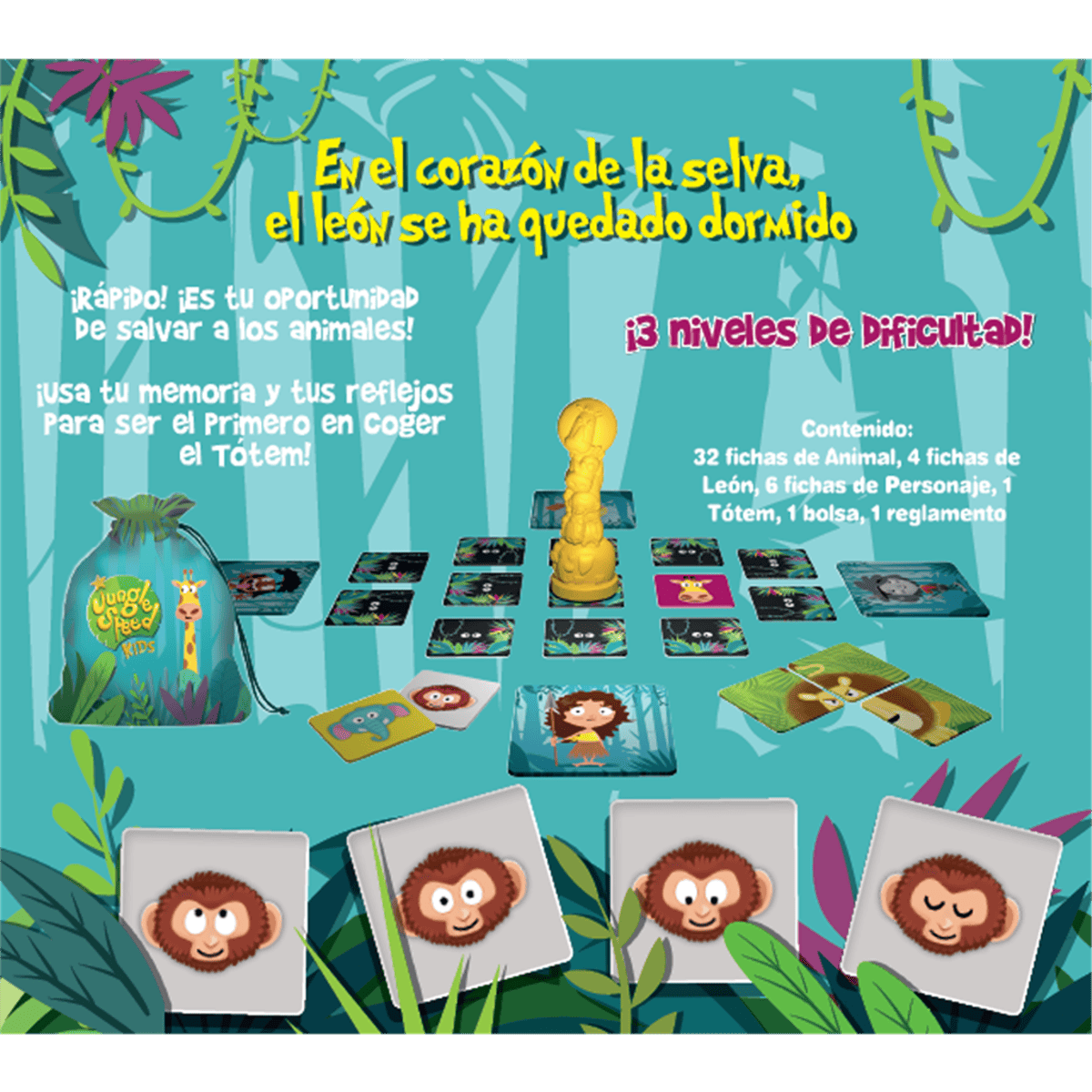 Jungle Speed Kids - Juegos de mesa - Adani Store