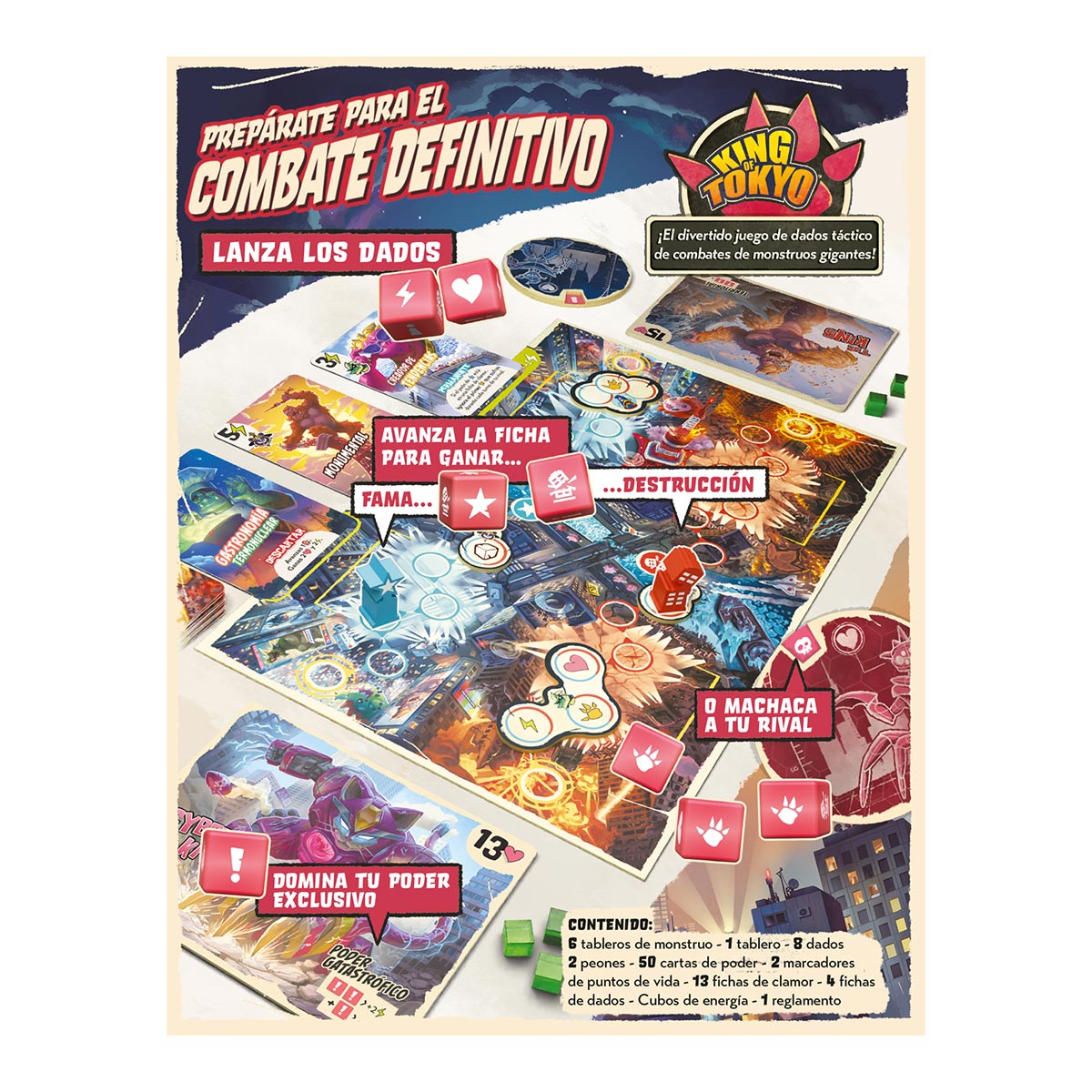 King of Tokyo Duel - Juegos de mesa - Adani Store