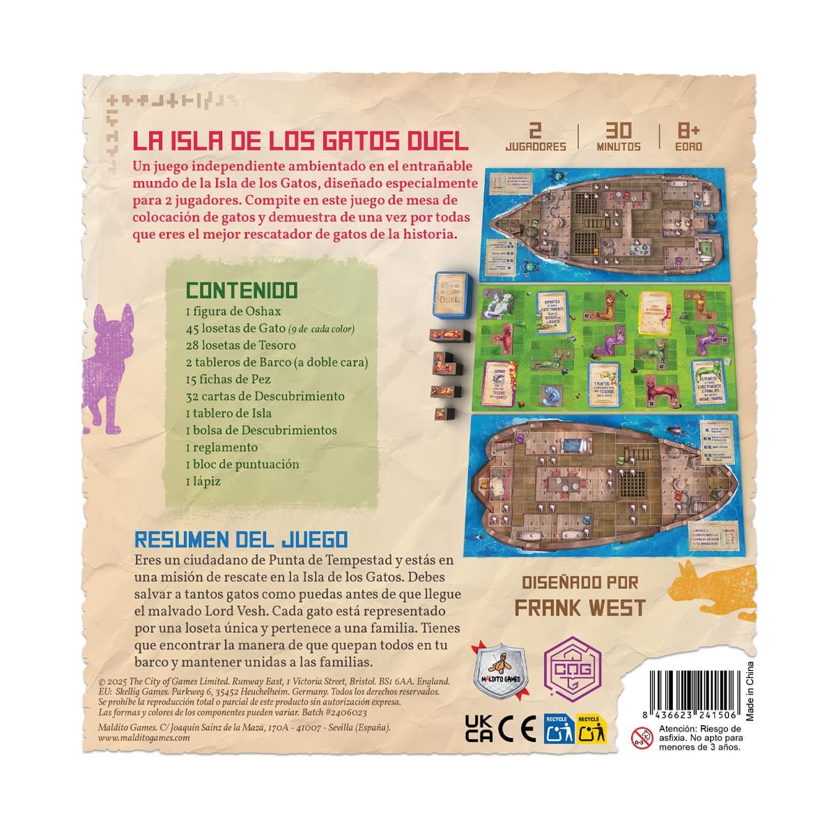 La Isla de los Gatos Duel - Juegos de Mesa - Adani Store