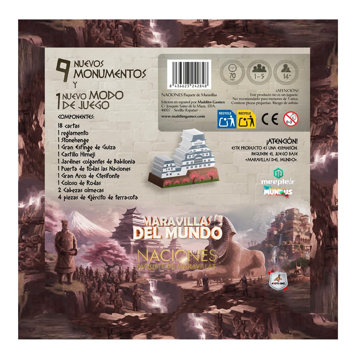 Maravillas del Mundo: Naciones - Juegos de mesa - Adani Store