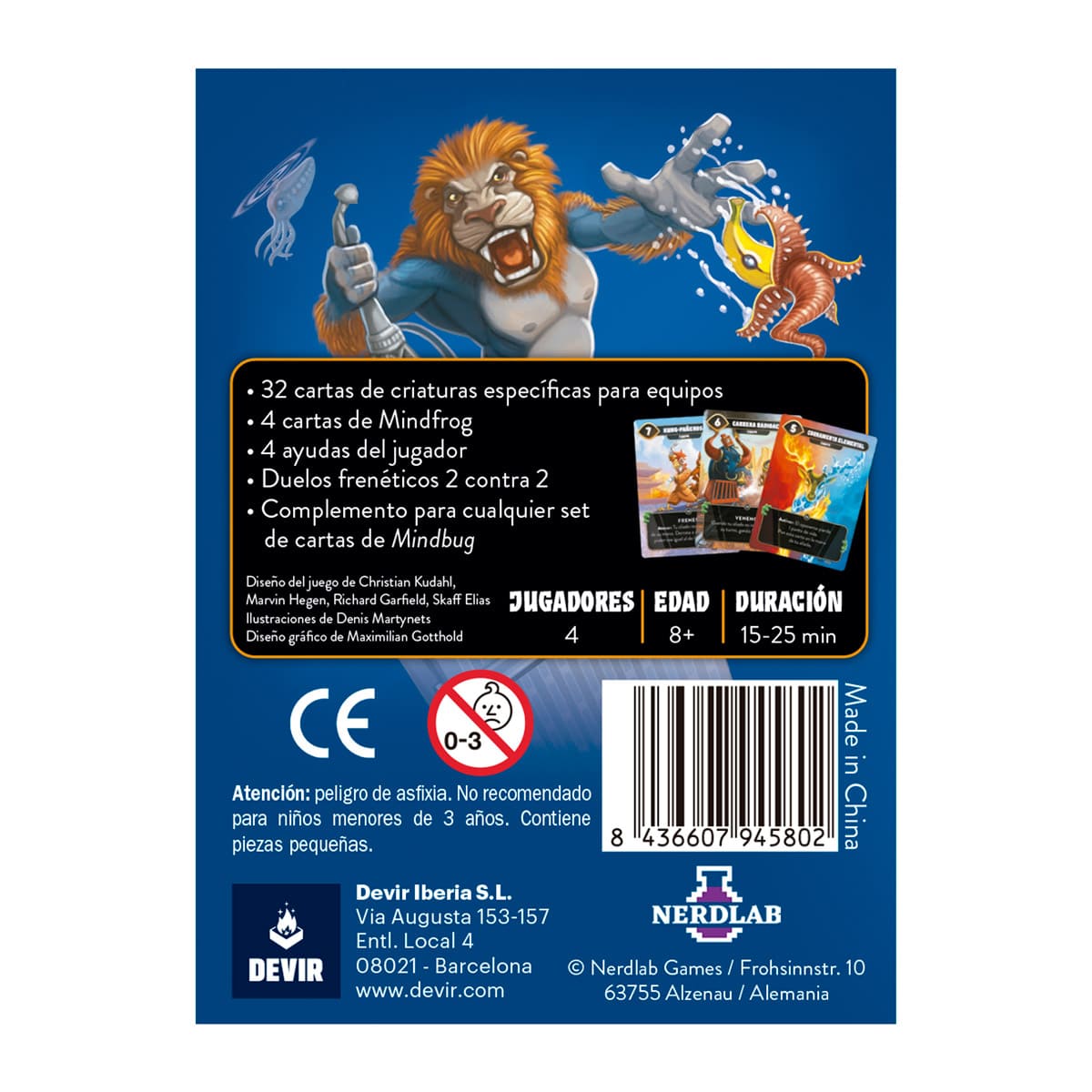 Mindbug Equipos 2 contra 2 - Juegos de mesa - Adani Store