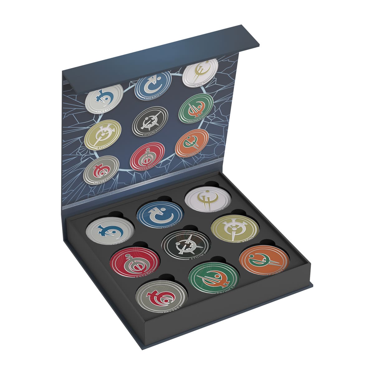Nacidos de la Bruma: Fichas de Metal - Juegos de Mesa - Adani Store