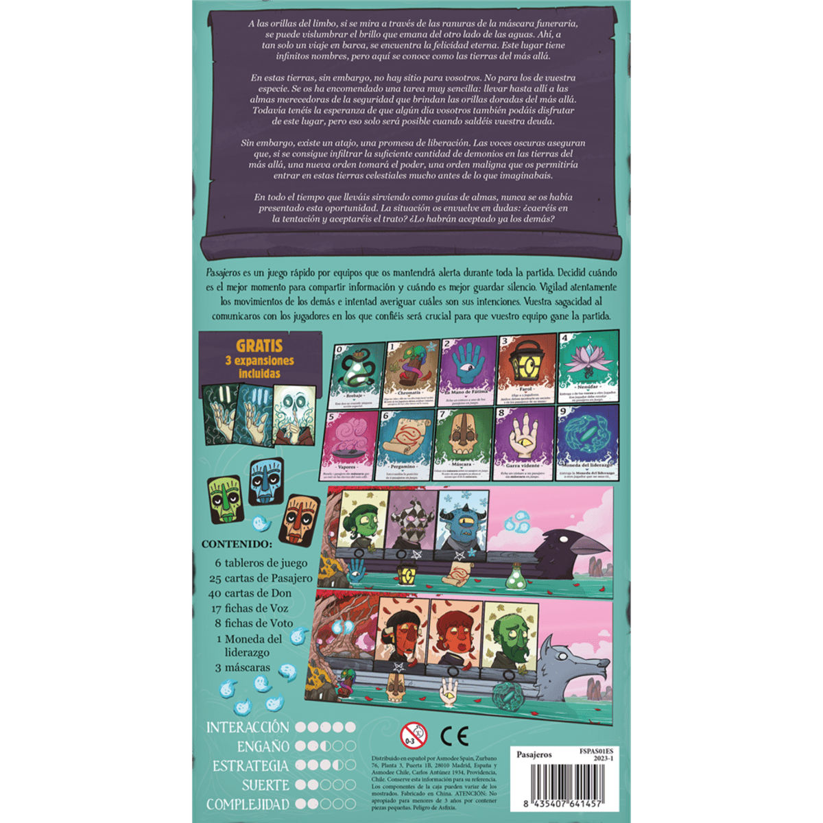 Pasajeros - Juegos de mesa - Adani Store