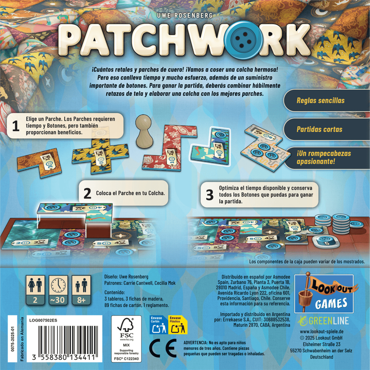 Patchwork - Juegos de mesa - Adani Store
