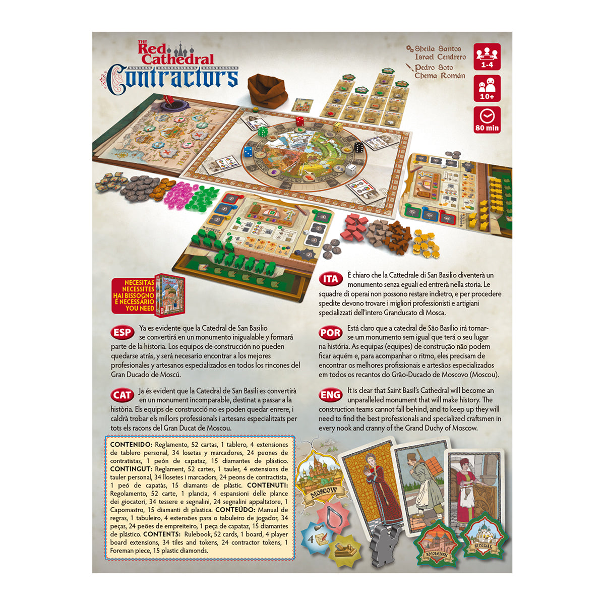 Red Cathedral Contractors - Juegos de mesa - Adani Store