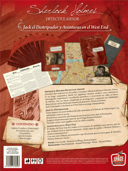Sherlock Holmes Detective Asesor: Jack el Destripador y Aventuras en el West End - Juegos de mesa - Adani Store