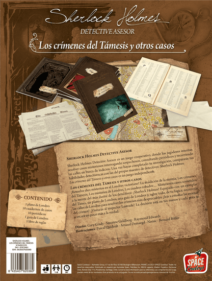 Sherlock Holmes Detective Asesor: Los crímenes del Támesis y otros casos - Juegos de mesa - Adani Store