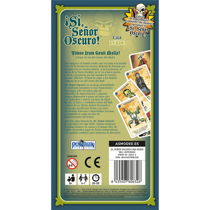 ¡Sí, Señor Oscuro! Caja Verde - Juegos de mesa - Adani Store