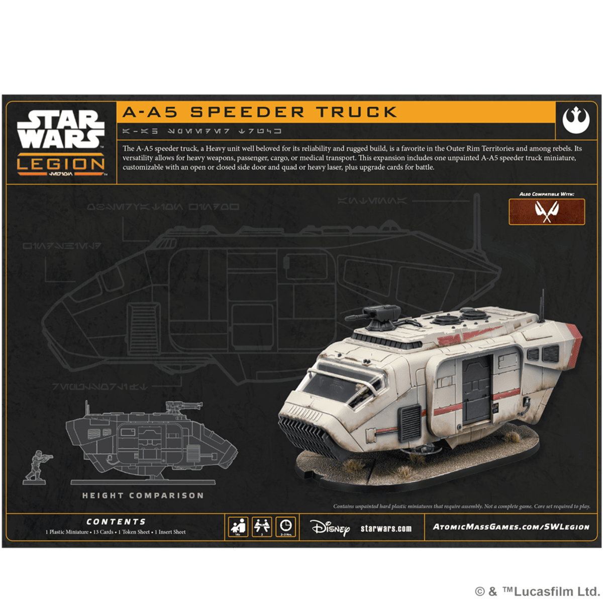 Star Wars Legión: A-A5 Speeder Truck - Juegos de mesa - Adani Store