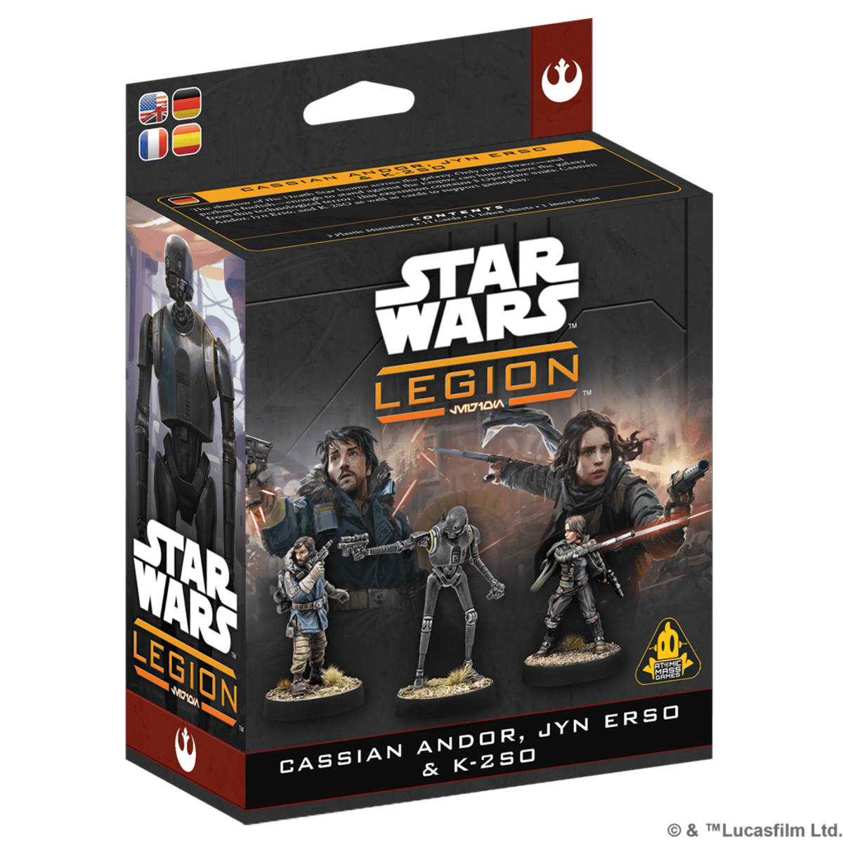 Star Wars Legión: Cassian Andor, Jyn Erso & K‑2SO - Juegos de Mesa - Adani Store