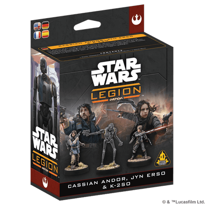 Star Wars Legión: Cassian Andor, Jyn Erso & K‑2SO - Juegos de Mesa - Adani Store