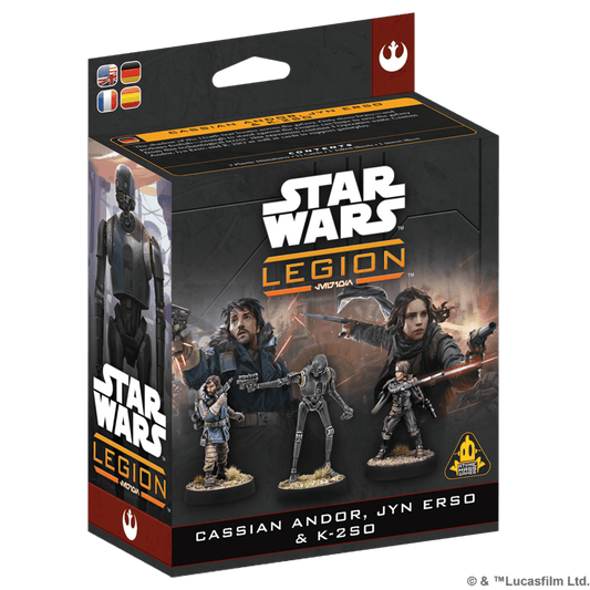 Star Wars Legión: Cassian Andor, Jyn Erso & K‑2SO - Juegos de Mesa - Adani Store