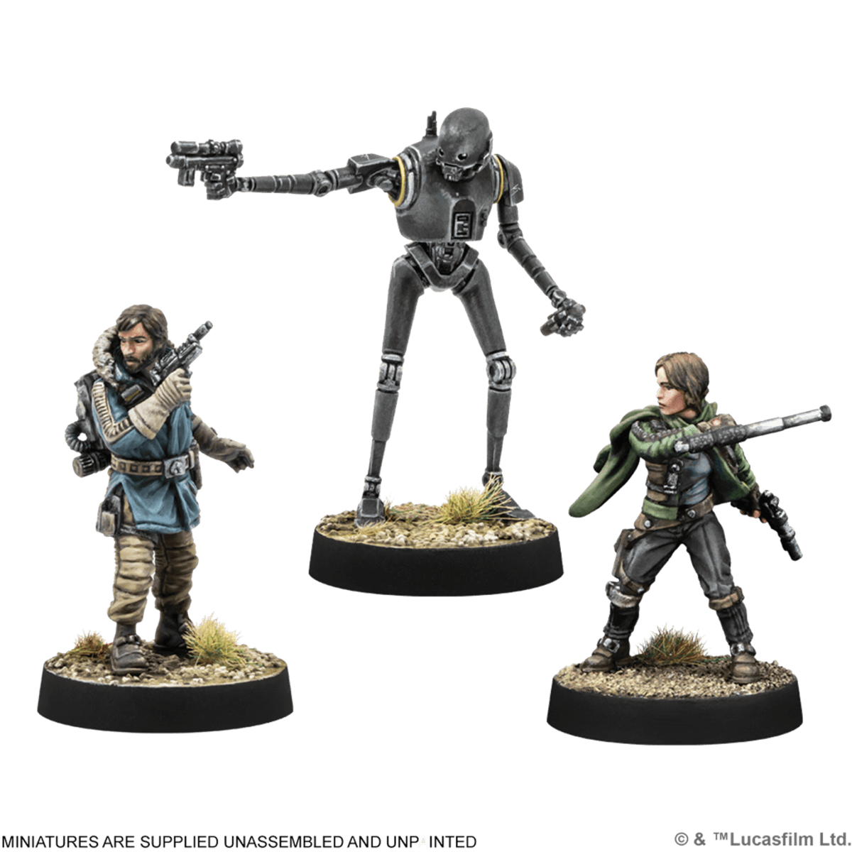 Star Wars Legión: Cassian Andor, Jyn Erso & K‑2SO - Juegos de Mesa - Adani Store