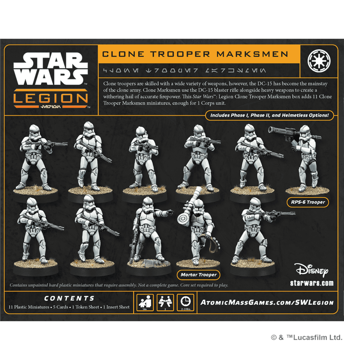 Star Wars Legión: Clone Trooper Marksmen Unit - Juegos de mesa - Adani Store