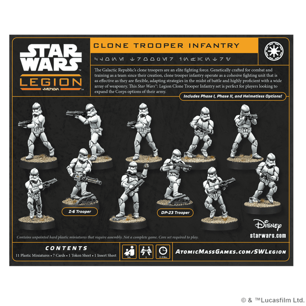 Star Wars Legión: Clone Troopers Infantry - Juegos de mesa - Adani Store