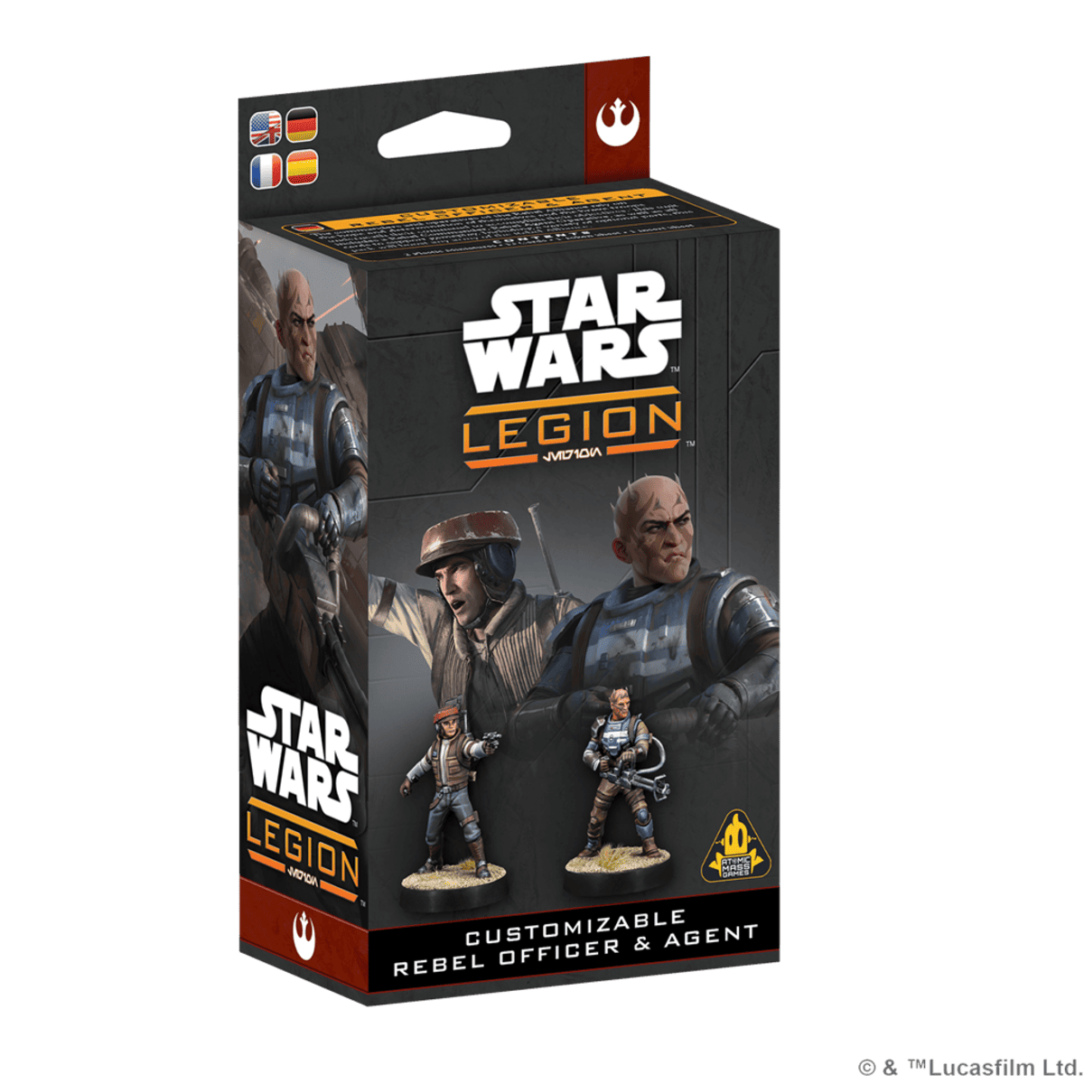 Star Wars Legión: Customizable Rebel Officer & Agent - Juegos de mesa - Adani Store