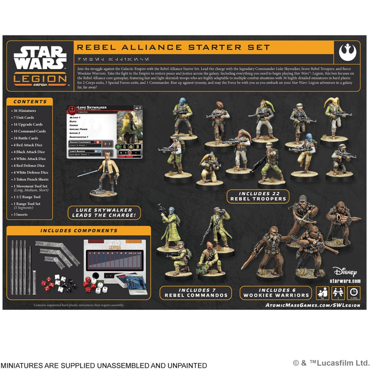 Star Wars Legión: Rebel Alliance Starter Set - Juegos de mesa - Adani Store