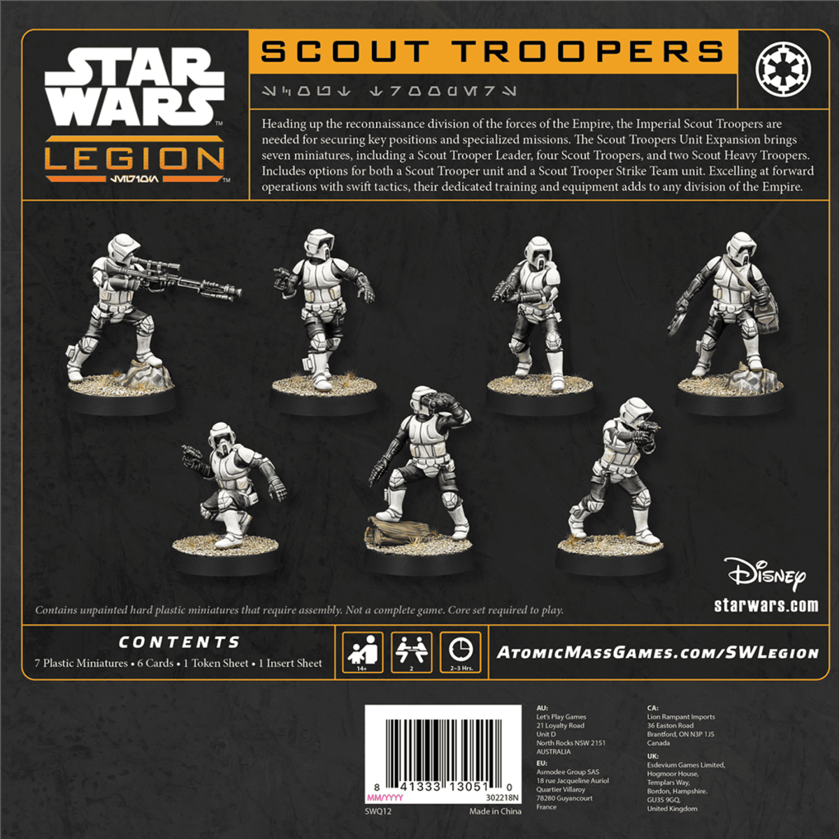 Star Wars Legión: Scout Troopers - Juegos de mesa - Adani Store