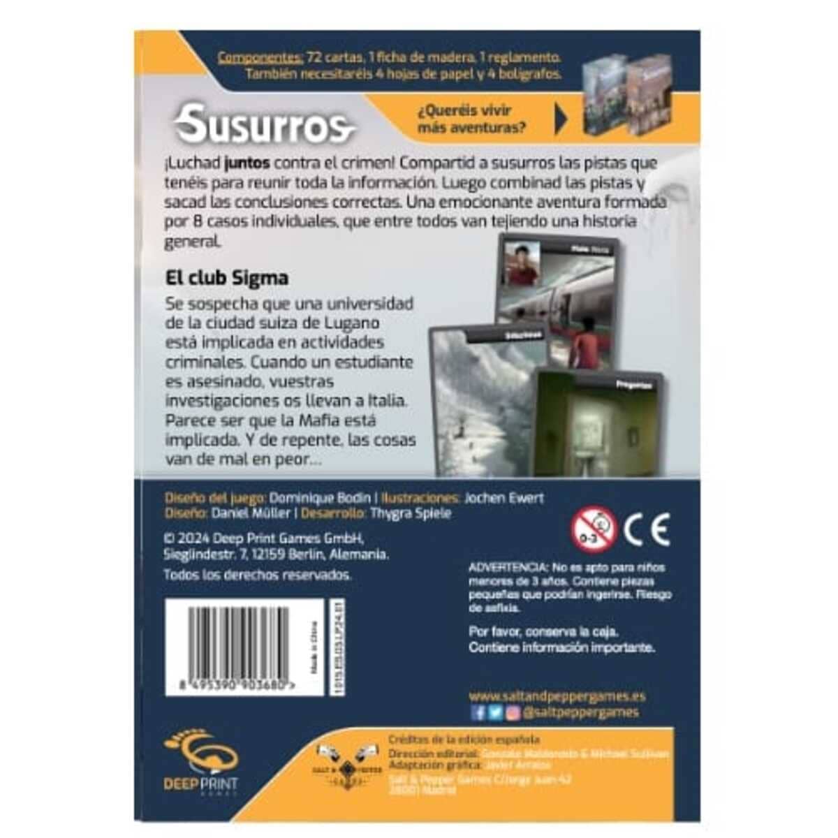 Susurros: El club Sigma - Juegos de mesa - Adani Store