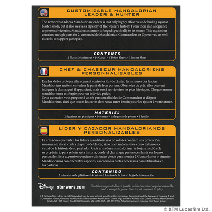 Star Wars Legión: Customizable Mandalorian Leader & Hunter