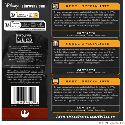 Star Wars Legión: Rebel Specialists