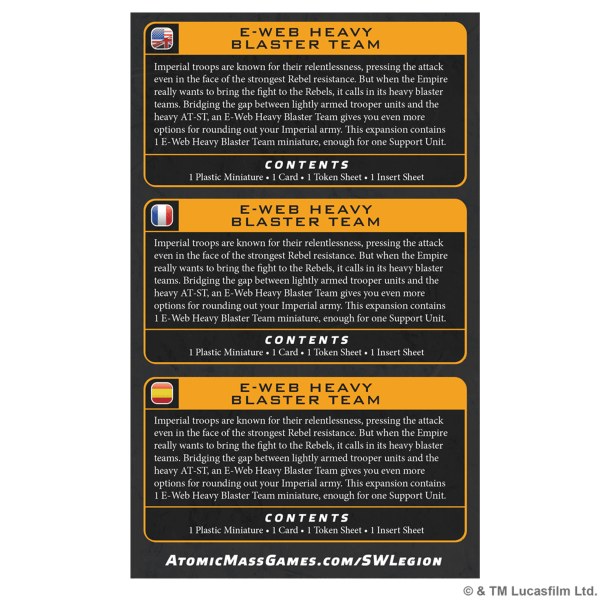 Star Wars Legión: E-Web Heavy Blaster Team