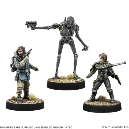 Star Wars Legión: Cassian Andor, Jyn Erso & K-2SO
