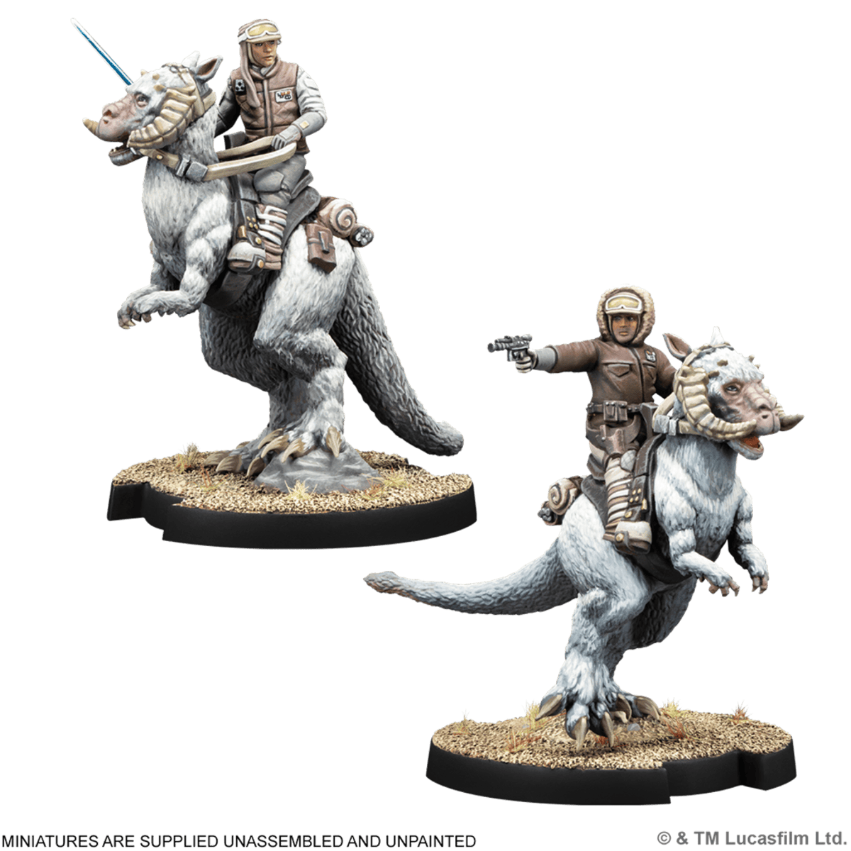 Star Wars Legión: Han Solo & Luke Skywalker on Tauntaun