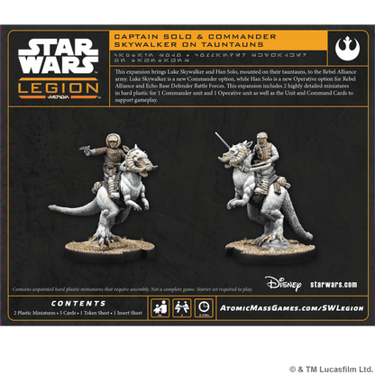 Star Wars Legión: Han Solo & Luke Skywalker on Tauntaun