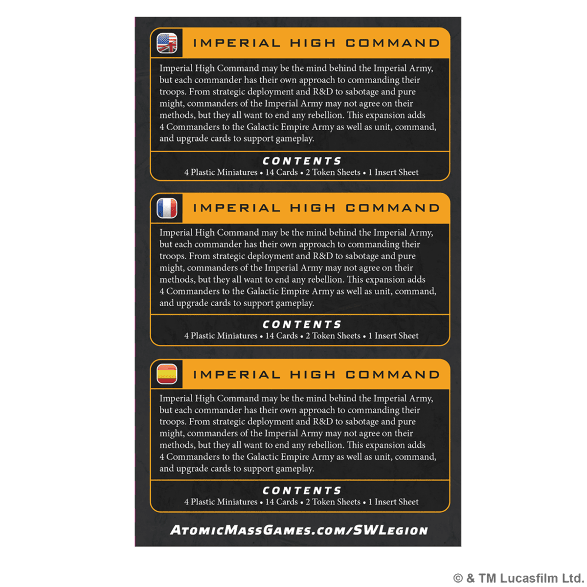 Star Wars Legión: Imperial High Command