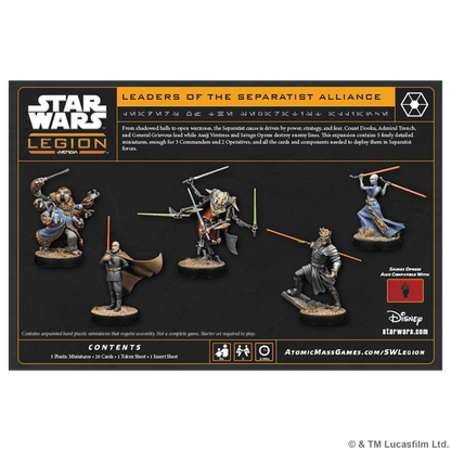 Star Wars Legión: Leaders of the Separatist Alliance