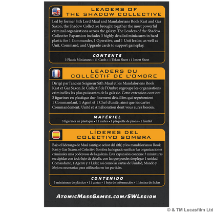 Star Wars Legión: Leaders of the Shadow Collective